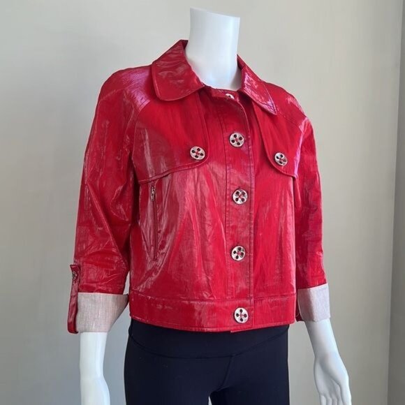 VINTAGE Y2K Jacket in Red - 4 - Picture 2 of 7